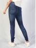 High Waist Denim Style Stretchy Legging (Fleece Lined) (One Size)